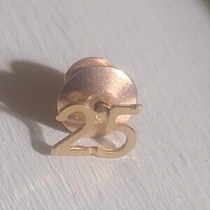Twenty Five Number 25 Vintage Lapel Pin